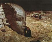 Ehilu Vedder Listening to the Sphinx Spain oil painting artist